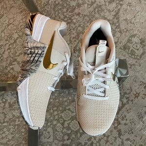 Nike Shoes Brand New Custom Gold Chrome Nike Metcon Women